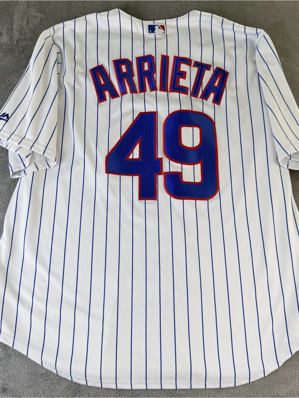 Chicago Cubs Jake Arrieta #49 Stitched Majestic Jersey Adult Men’s Size XL
